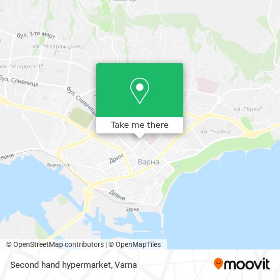 Second hand hypermarket map