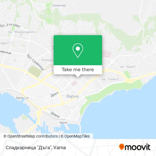 Сладкарница "Дъга" map