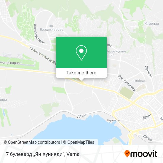 Карта 7 булевард „Ян Хунияди“