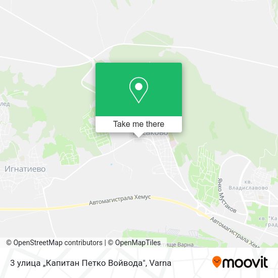 Карта 3 улица „Капитан Петко Войвода"