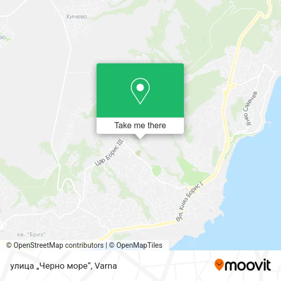Карта улица „Черно море“
