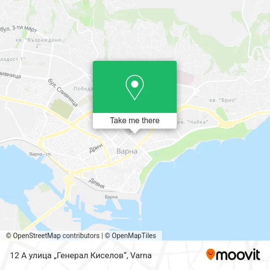 Карта 12 A улица „Генерал Киселов“