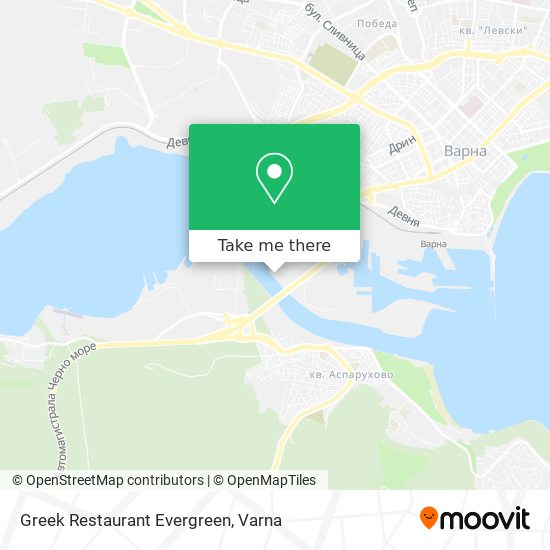 Greek Restaurant Evergreen map