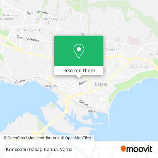 Колхозен пазар Варна map