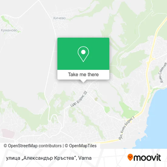 Карта улица „Александър Кръстев“