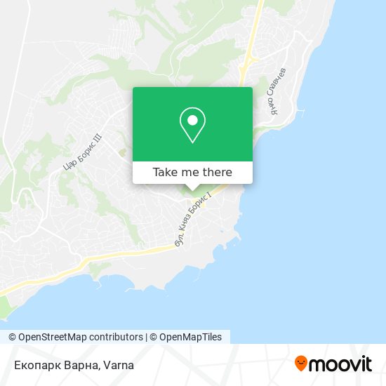 Екопарк Варна map