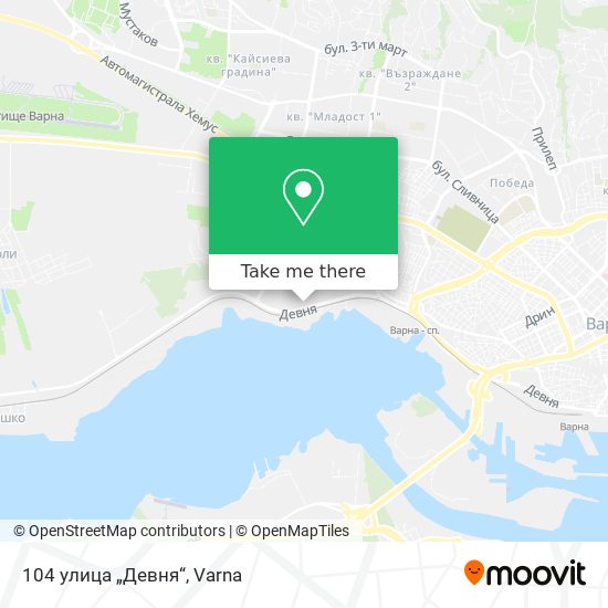 104 улица „Девня“ map