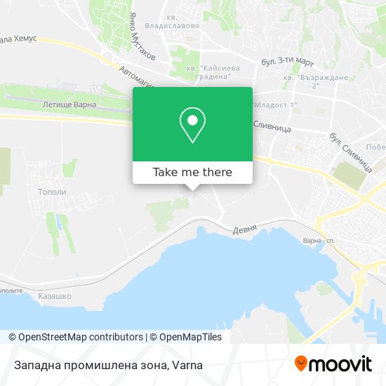 Западна промишлена зона map