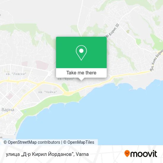 Карта улица „Д-р Кирил Йорданов“