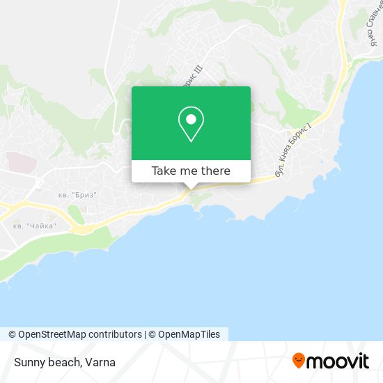 Sunny beach map