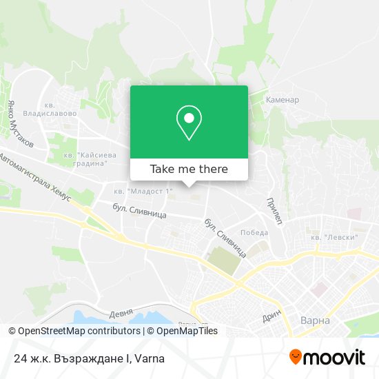 24 ж.к. Възраждане I map