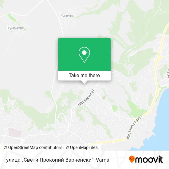 Карта улица „Свети Прокопий Варненски“