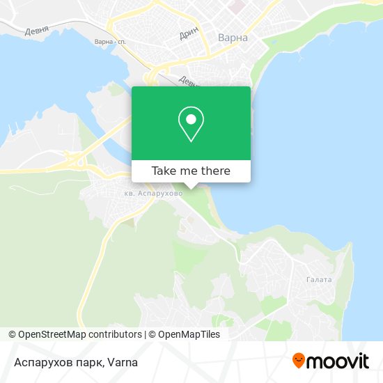 Аспарухов парк map