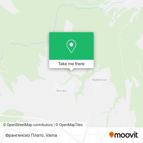 Карта Франгенско Плато