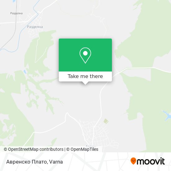 Карта Авренско Плато