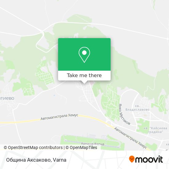 Община Аксаково map