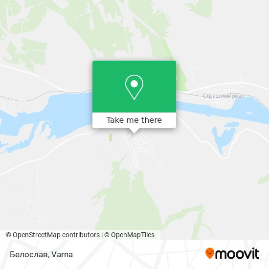 Белослав map