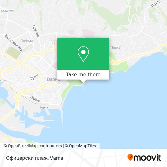 Офицерски плаж map