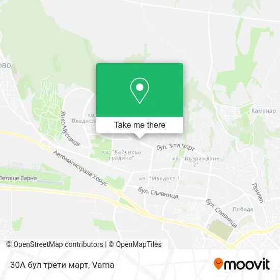 Карта 30А бул трети март