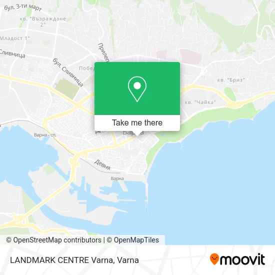 Карта LANDMARK CENTRE Varna