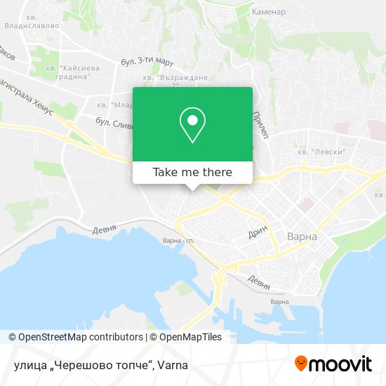 улица „Черешово топче“ map