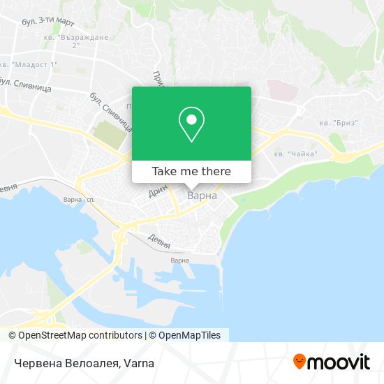 Червена Велоалея map