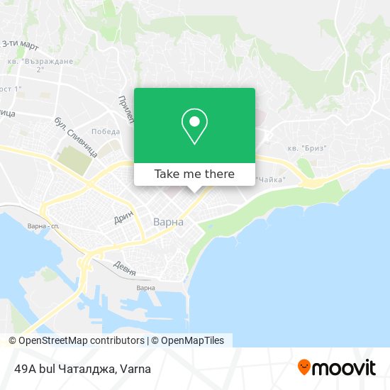 49A bul Чаталджа map