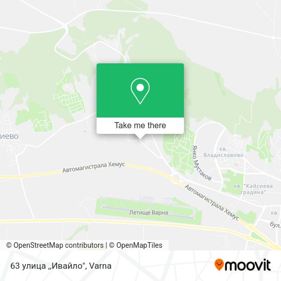 Карта 63 улица ,,Ивайло"