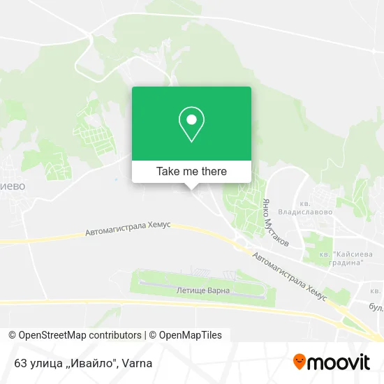 Карта 63 улица ,,Ивайло"