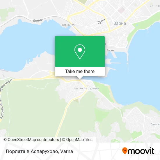 Карта Гюрлата в Аспарухово