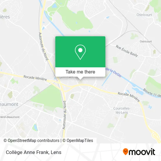 Collège Anne Frank map