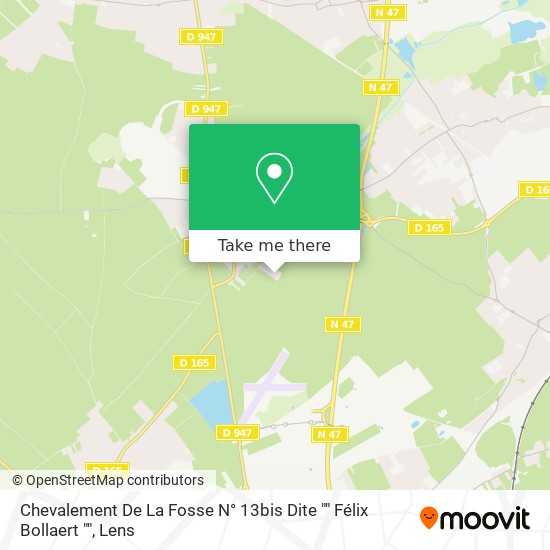 Mapa Chevalement De La Fosse N° 13bis Dite "" Félix Bollaert ""