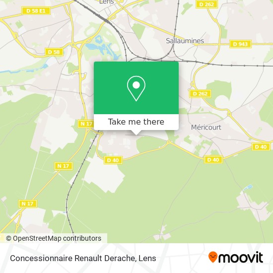 Concessionnaire Renault Derache map