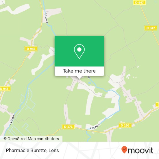 Pharmacie Burette map