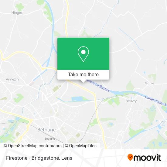 Firestone - Bridgestone map