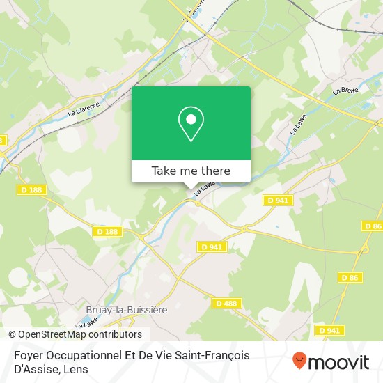 Foyer Occupationnel Et De Vie Saint-François D'Assise map