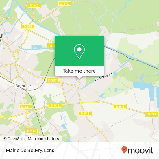 Mapa Mairie De Beuvry