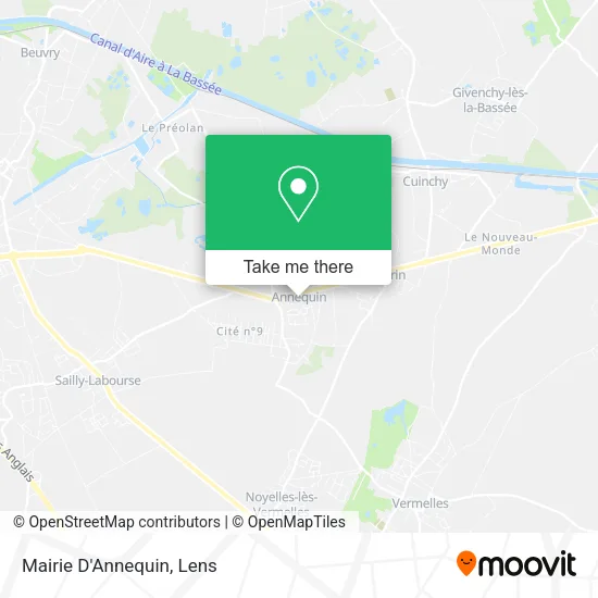 Mairie D'Annequin map