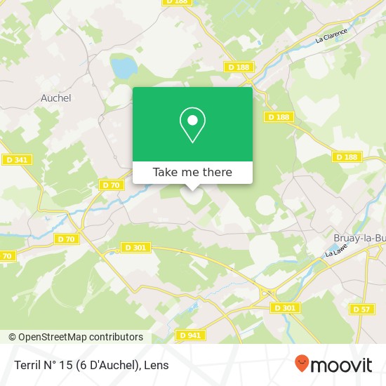 Mapa Terril N° 15 (6 D'Auchel)