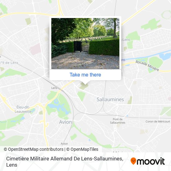 Cimetière Militaire Allemand De Lens-Sallaumines map