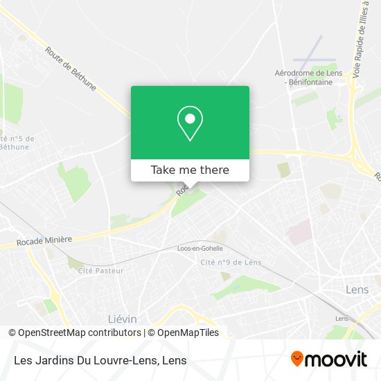 Mapa Les Jardins Du Louvre-Lens