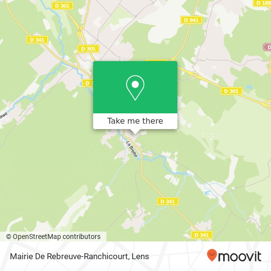 Mapa Mairie De Rebreuve-Ranchicourt