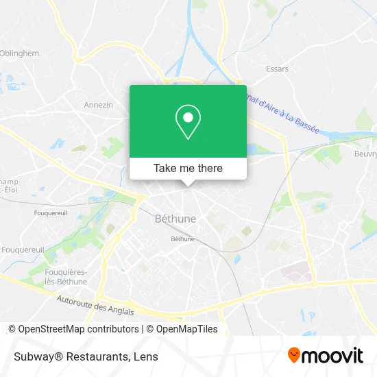 Subway® Restaurants map