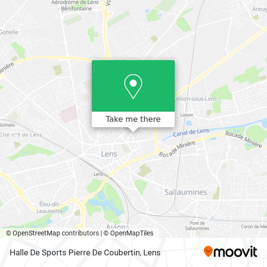 Mapa Halle De Sports Pierre De Coubertin