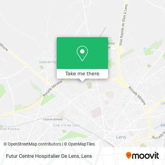 Futur Centre Hospitalier De Lens map