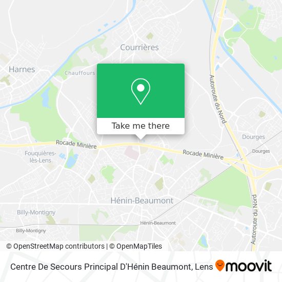 Centre De Secours Principal D'Hénin Beaumont map