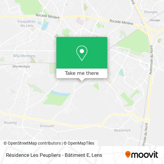 Résidence Les Peupliers - Bâtiment E map