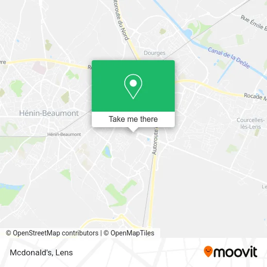 Mcdonald's map