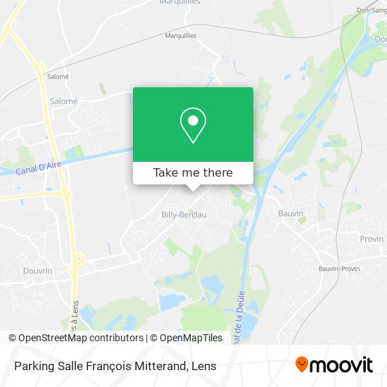 Parking Salle François Mitterand map