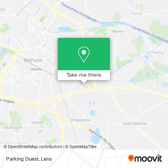 Parking Ouest map